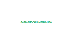 0480 Sudoku Mania USA 0480   Sudoku Mania (USA)